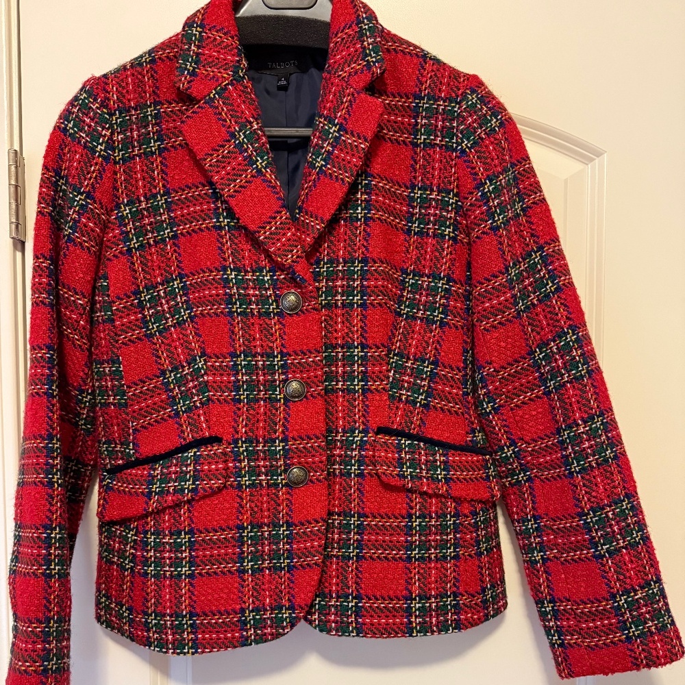 Talbots 3 Button Lined Blazer - image 4